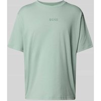 BOSS Green T-Shirt mit Label-Print und Rundhalsausschnitt in Mint, Größe M von BOSS Green