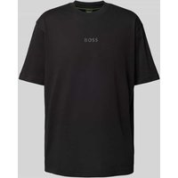 BOSS Green T-Shirt mit Logo-Print in Black, Größe M von BOSS Green