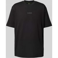 BOSS Green T-Shirt mit Logo-Print in Black, Größe S von BOSS Green