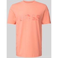 BOSS Green T-Shirt mit Logo-Print und Rundhalsausschnitt in Hellrot, Größe XXL von BOSS Green