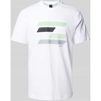 BOSS Green T-Shirt mit Motiv-Print in Weiss, Größe L von BOSS Green