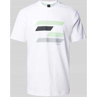 BOSS Green T-Shirt mit Motiv-Print in Weiss, Größe S von BOSS Green