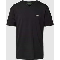 BOSS Green T-Shirt mit V-Ausschnitt in Black, Größe L von BOSS Green