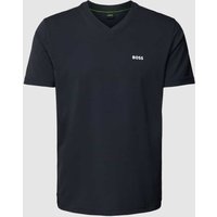 BOSS Green T-Shirt mit V-Ausschnitt in Marine, Größe M von BOSS Green