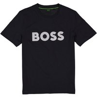 BOSS Green Herren T-Shirt blau Baumwolle von BOSS Green