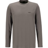 BOSS Green Herren Longsleeve grau Baumwolle von BOSS Green