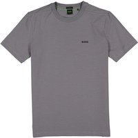 BOSS Green Herren T-Shirt grau Baumwolle von BOSS Green