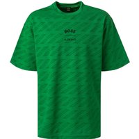 BOSS Green Herren T-Shirt grün Mikrofaser von BOSS Green