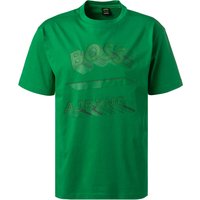 BOSS Green Herren T-Shirt grün Baumwolle von BOSS Green