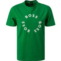 BOSS Green Herren T-Shirt grün Baumwolle von BOSS Green