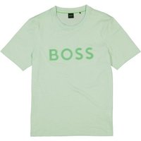 BOSS Green Herren T-Shirt grün Baumwolle von BOSS Green