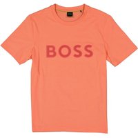 BOSS Green Herren T-Shirt orange Baumwolle von BOSS Green