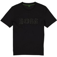 BOSS Green Herren T-Shirt schwarz Baumwolle von BOSS Green