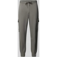 BOSS Green Tapered Fit Cargohose mit Gesäßtasche Modell 'Urbanex' in Graphit, Größe 54 von BOSS Green