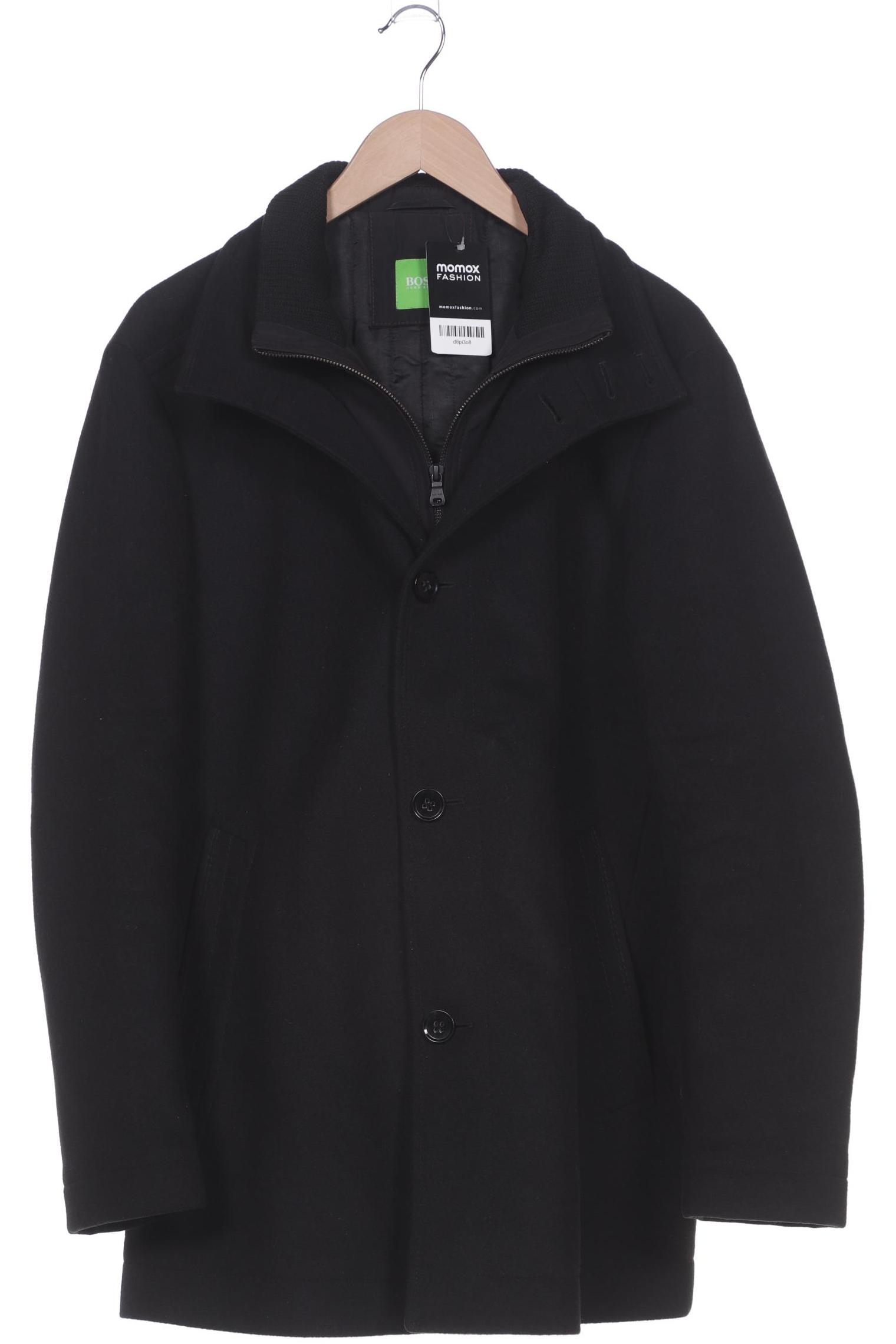 Boss Green Herren Mantel, schwarz, Gr. 52 von BOSS Green