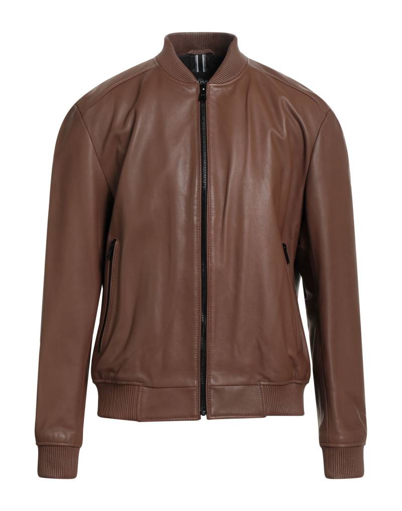 BOSS HUGO BOSS Jacke & Anorak Herren Hellbraun von BOSS HUGO BOSS