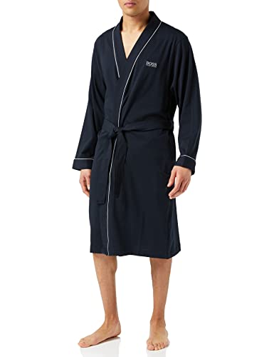 BOSS Herren Kimono Bm Bademantel, Blau (Dark Blue 403), M EU von BOSS