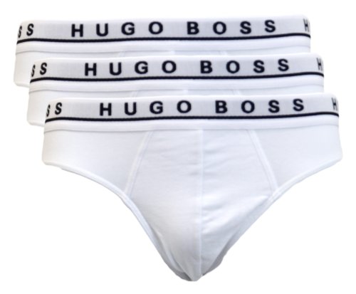 BOSS Hugo Herren Slip Mini 3P BM 10146061 04, 3er Pack, Einfarbig, Gr. XX-Large, Weiß (White 100) von BOSS