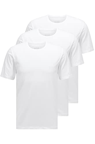 BOSS Herren T-Shirt RN 3P CO T-Shirts aus Baumwolle im Dreier-Pack Weiß S von BOSS