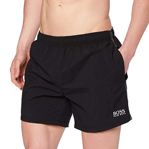 HUGO BOSS Herren Badeshorts Badehosen Perch, Farbe:Schwarz, Wäschegröße:L, Artikel:-007 Black von HUGO BOSS