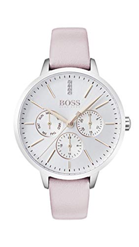 BOSS Multi Zifferblatt Quarz Uhr für Damen mit Pinkes Lederarmband - 1502419 von BOSS