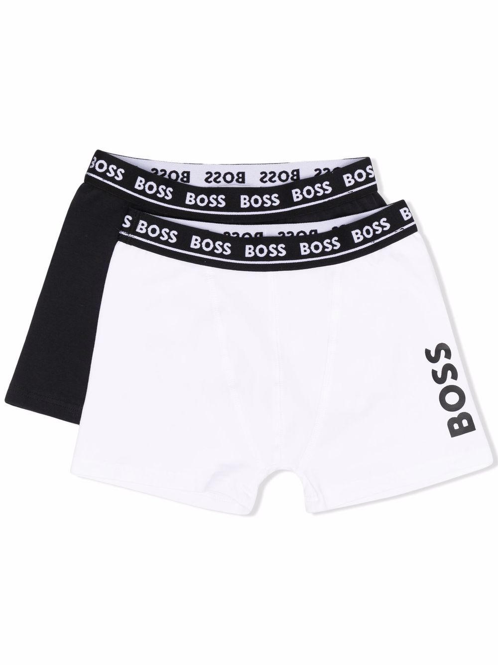 BOSS Kidswear 2er-Set Shorts mit Logo-Bund - Weiß von BOSS Kidswear