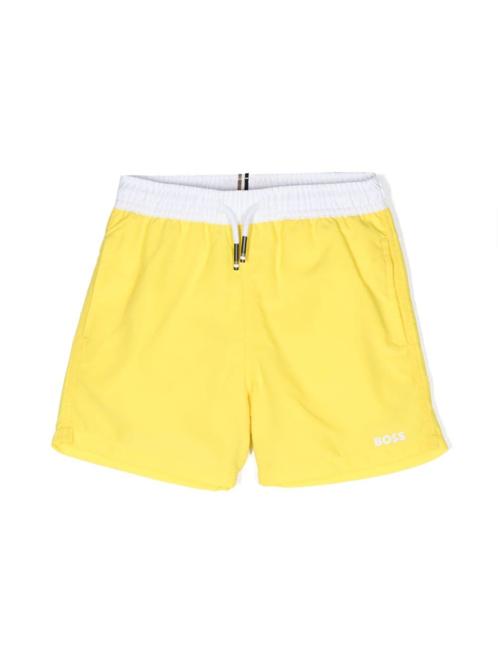 BOSS Kidswear Badeshorts mit Kordelzug - Gelb von BOSS Kidswear