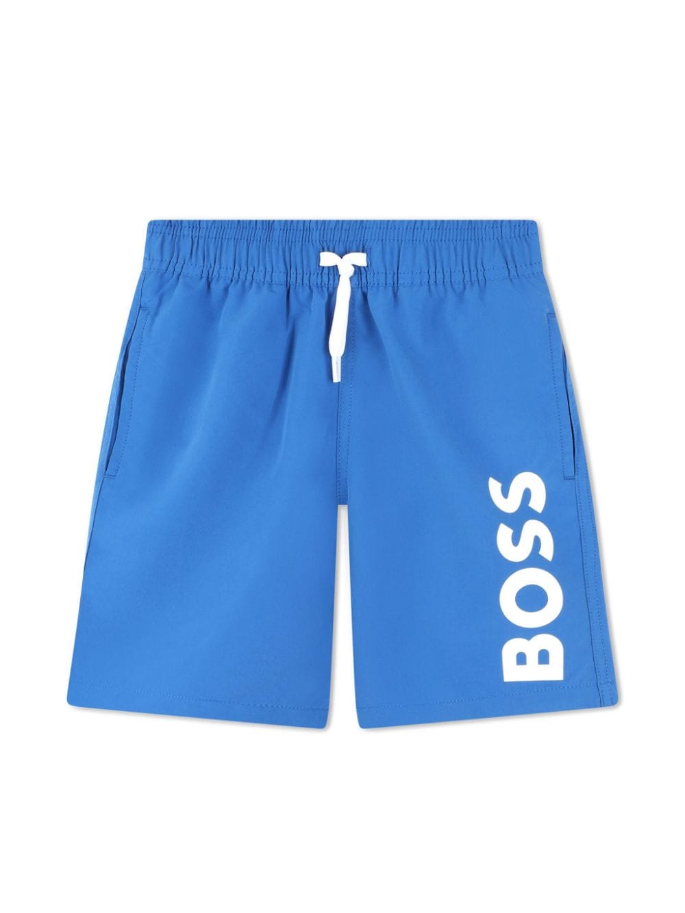 BOSS Kidswear Badeshorts mit Logo-Print - Blau von BOSS Kidswear