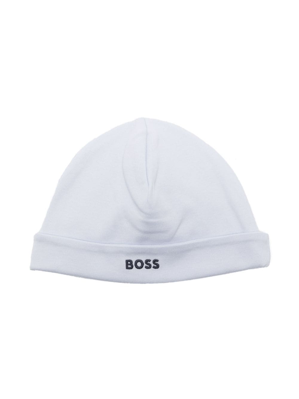 BOSS Kidswear Beanie mit Logo-Stickerei - Blau von BOSS Kidswear