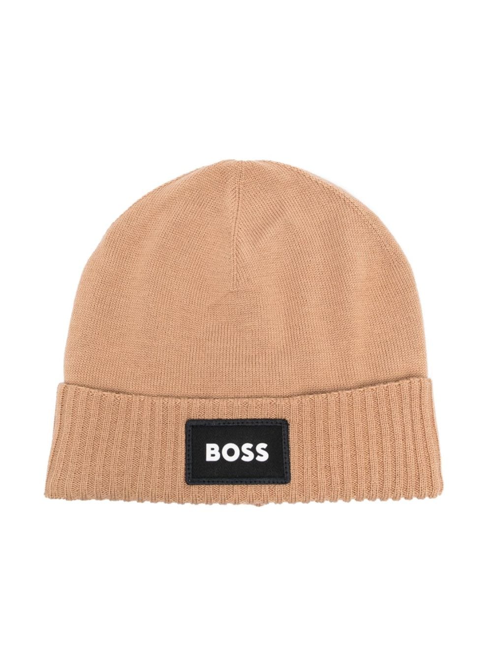 BOSS Kidswear Beanie mit Logo-Stickerei - Nude von BOSS Kidswear