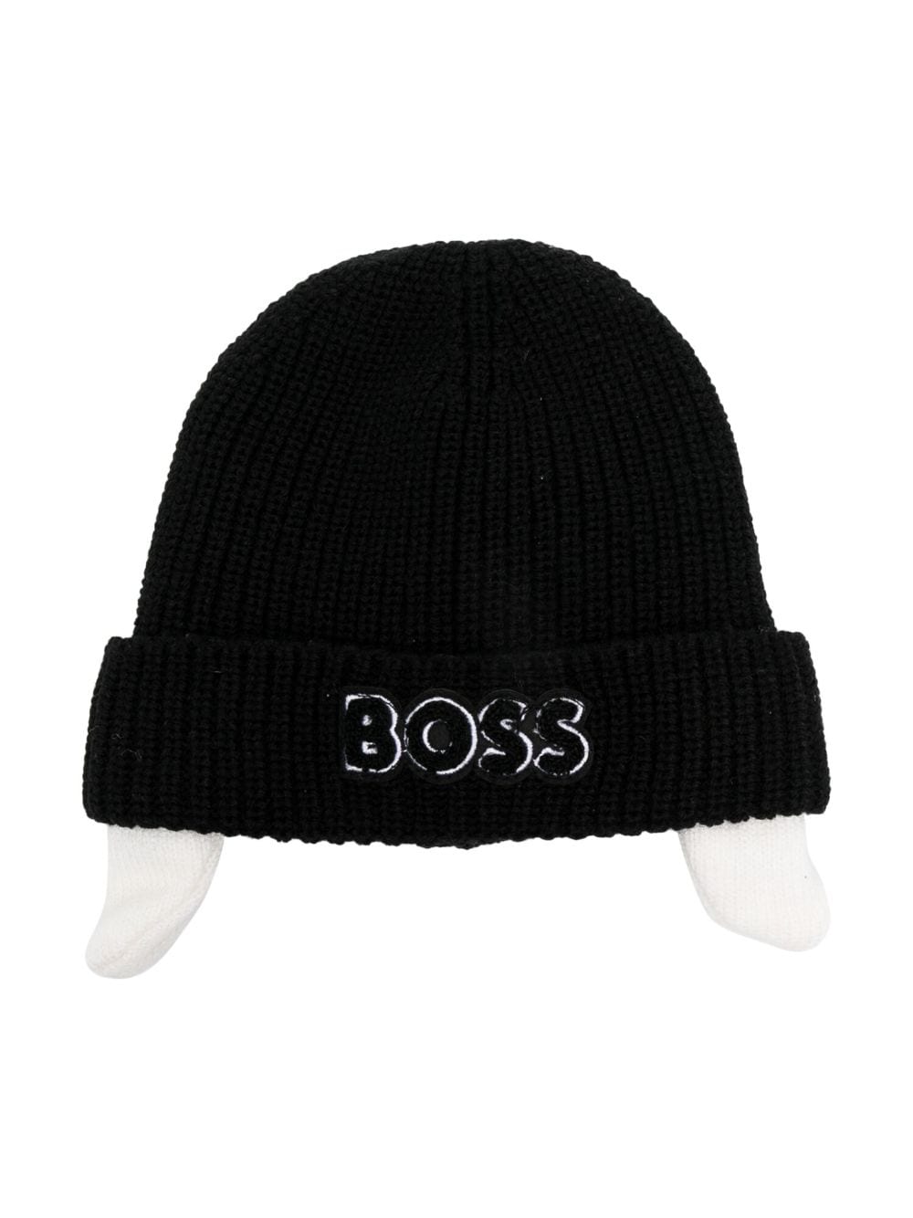 BOSS Kidswear Beanie mit Logo-Stickerei - Schwarz von BOSS Kidswear