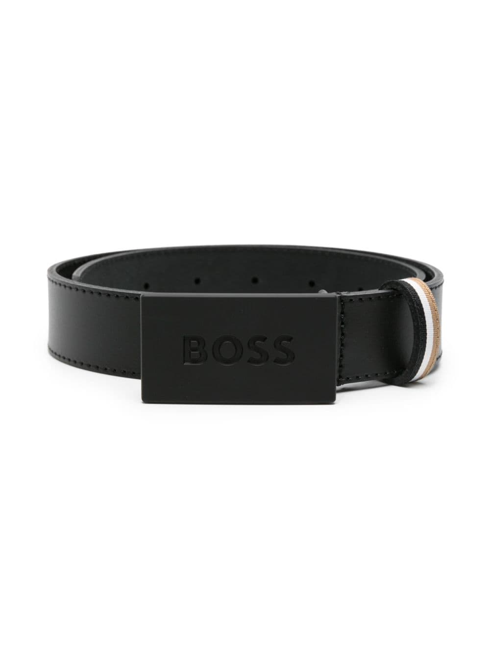 BOSS Kidswear Gürtel mit Logo-Schnalle - Schwarz von BOSS Kidswear