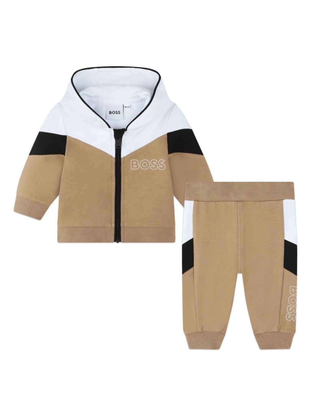 BOSS Kidswear Jogginganzug mit Logo-Print - Nude von BOSS Kidswear