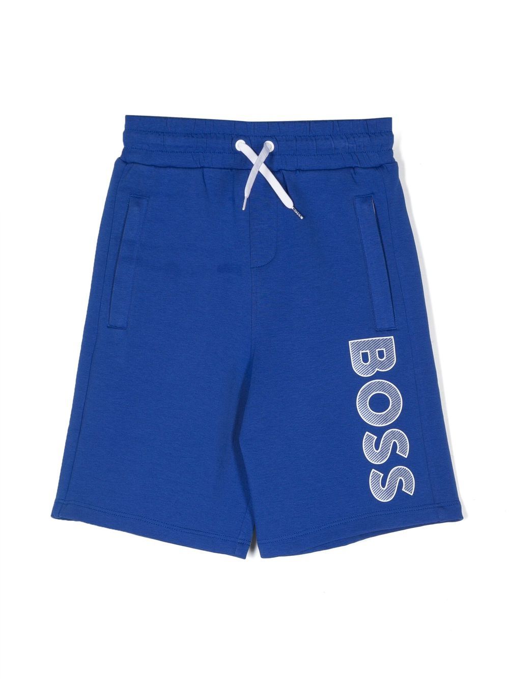 BOSS Kidswear Joggingshorts mit Logo-Print - Blau von BOSS Kidswear