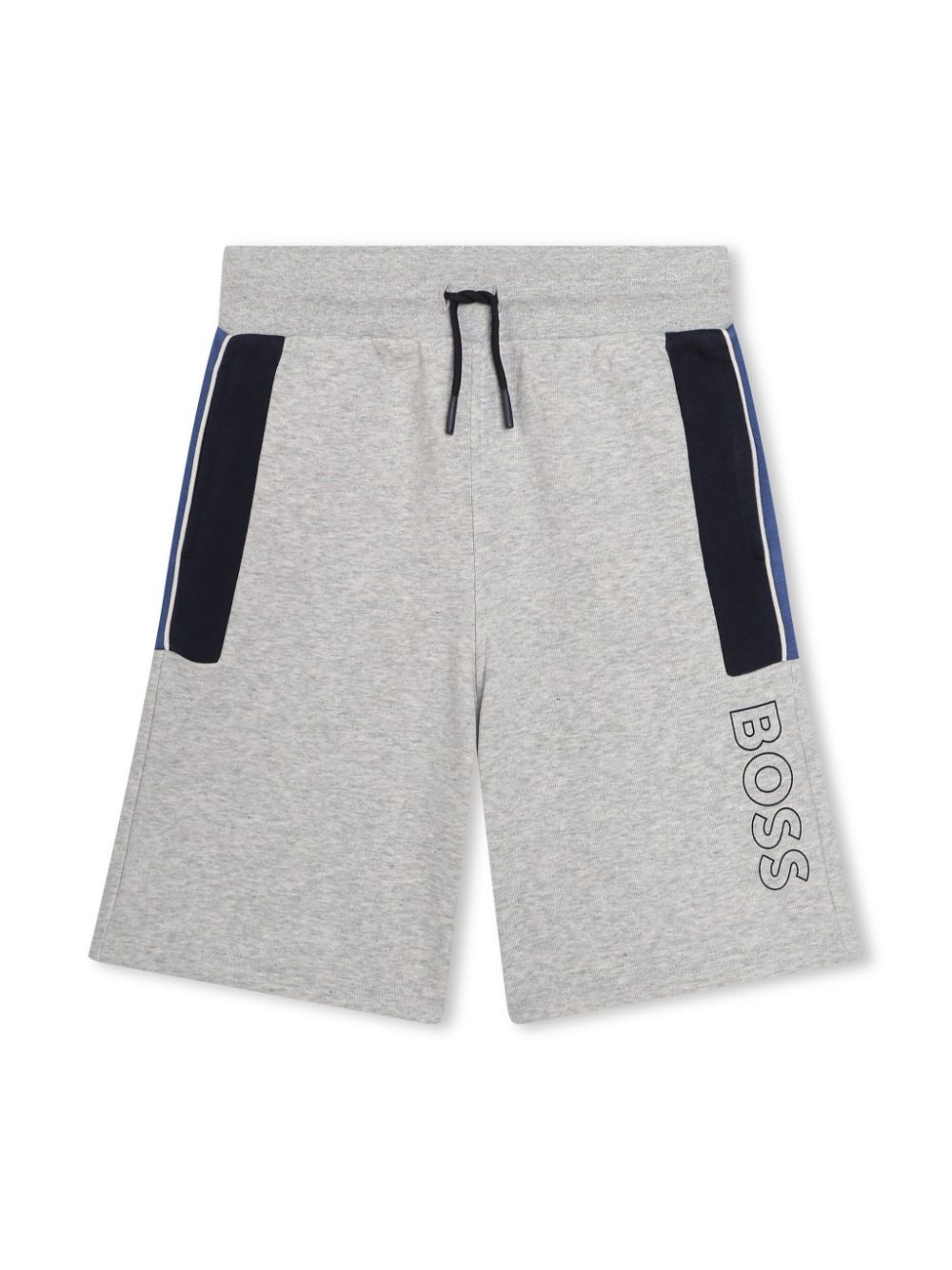 BOSS Kidswear Joggingshorts mit Logo-Print - Grau von BOSS Kidswear