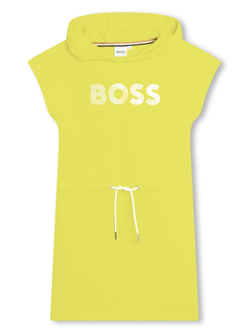 BOSS Kidswear Kapuzen-Minikleid mit Logo-Print - Gelb von BOSS Kidswear