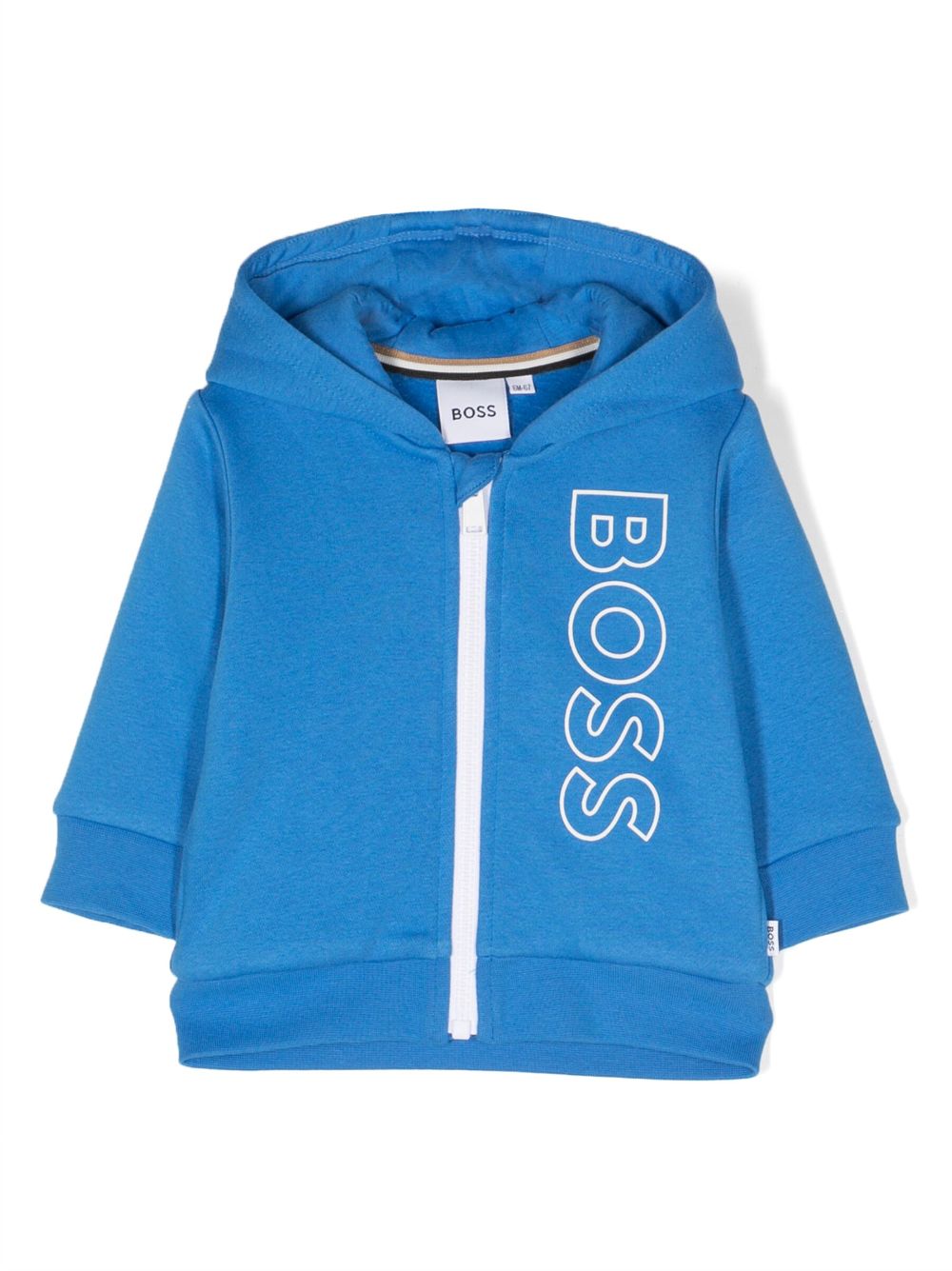 BOSS Kidswear Kapuzenjacke mit Logo-Print - Blau von BOSS Kidswear