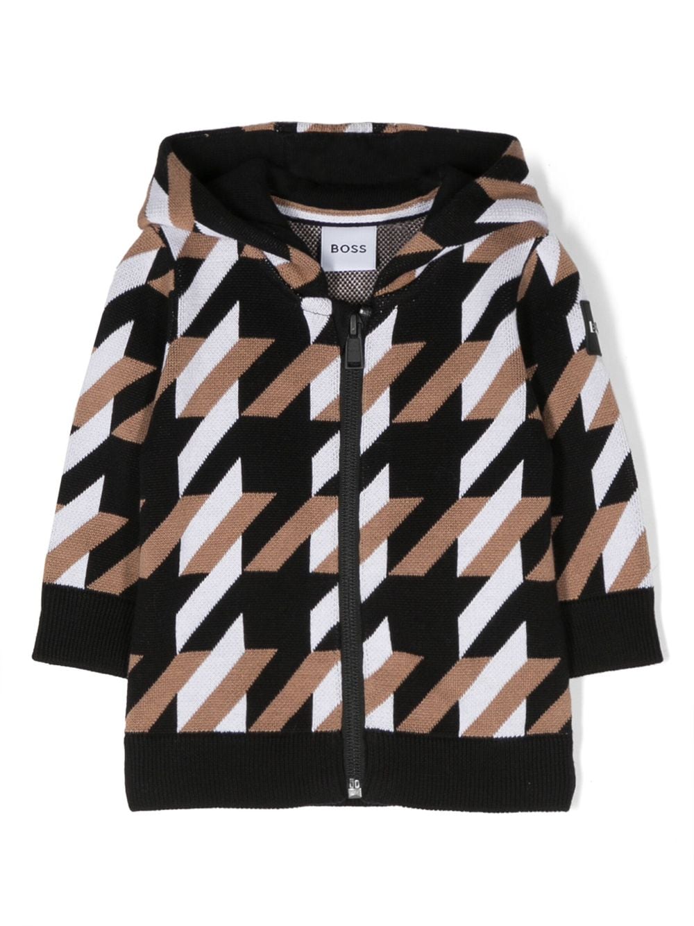 BOSS Kidswear Kapuzenjacke mit grafischem Print - Braun von BOSS Kidswear