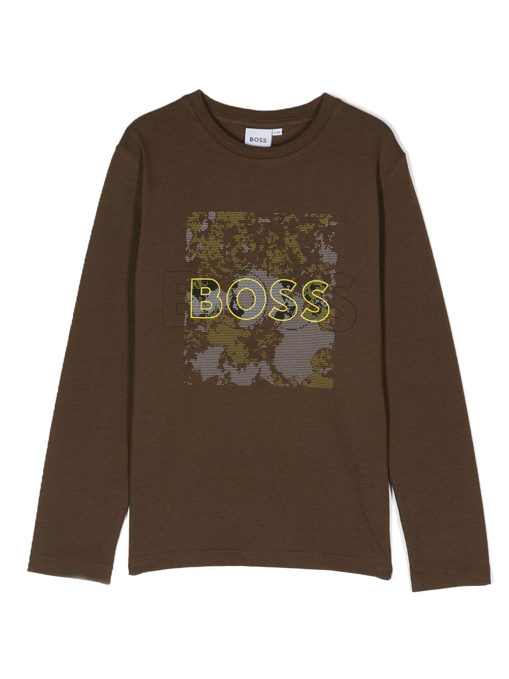 BOSS Kidswear Langarmshirt mit Logo-Print - Blau von BOSS Kidswear