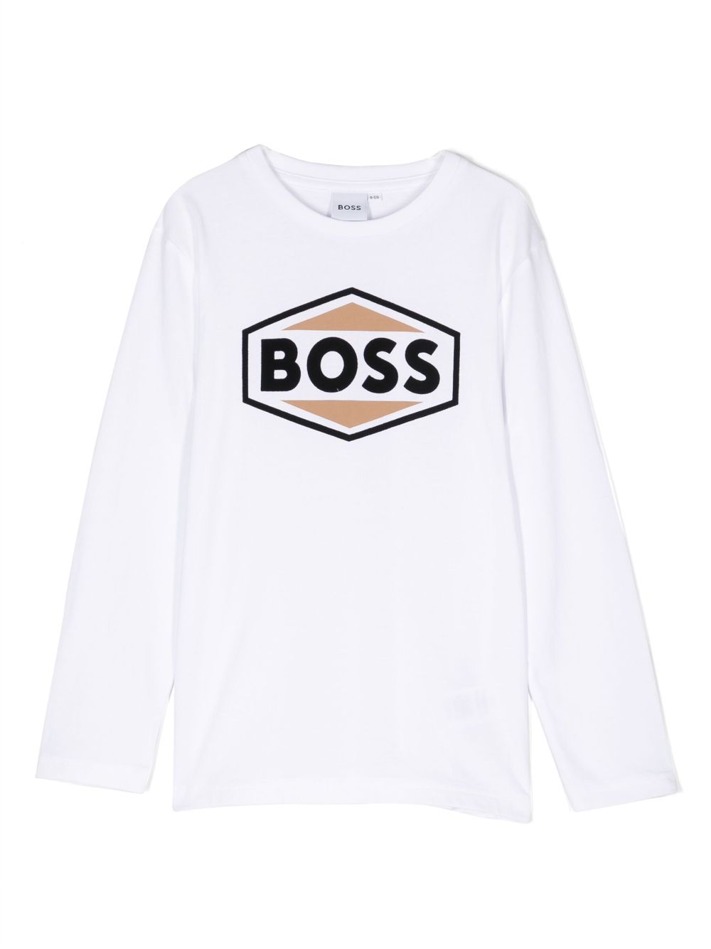 BOSS Kidswear Langarmshirt mit Logo-Print - Weiß von BOSS Kidswear