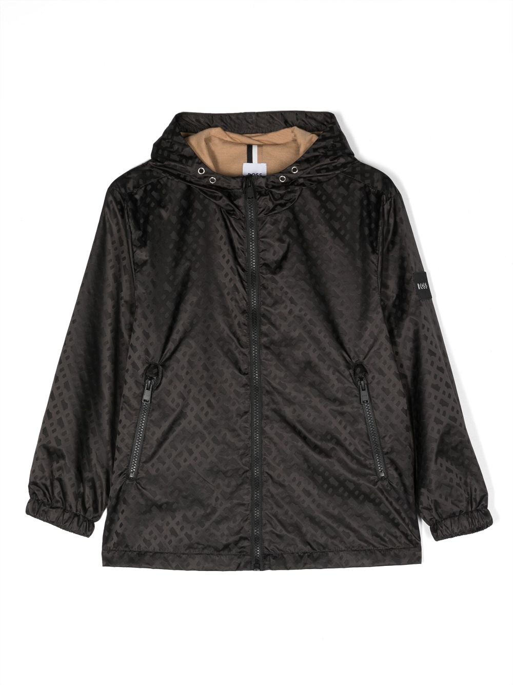 BOSS Kidswear Leichte Jacke mit Monogramm - Schwarz von BOSS Kidswear