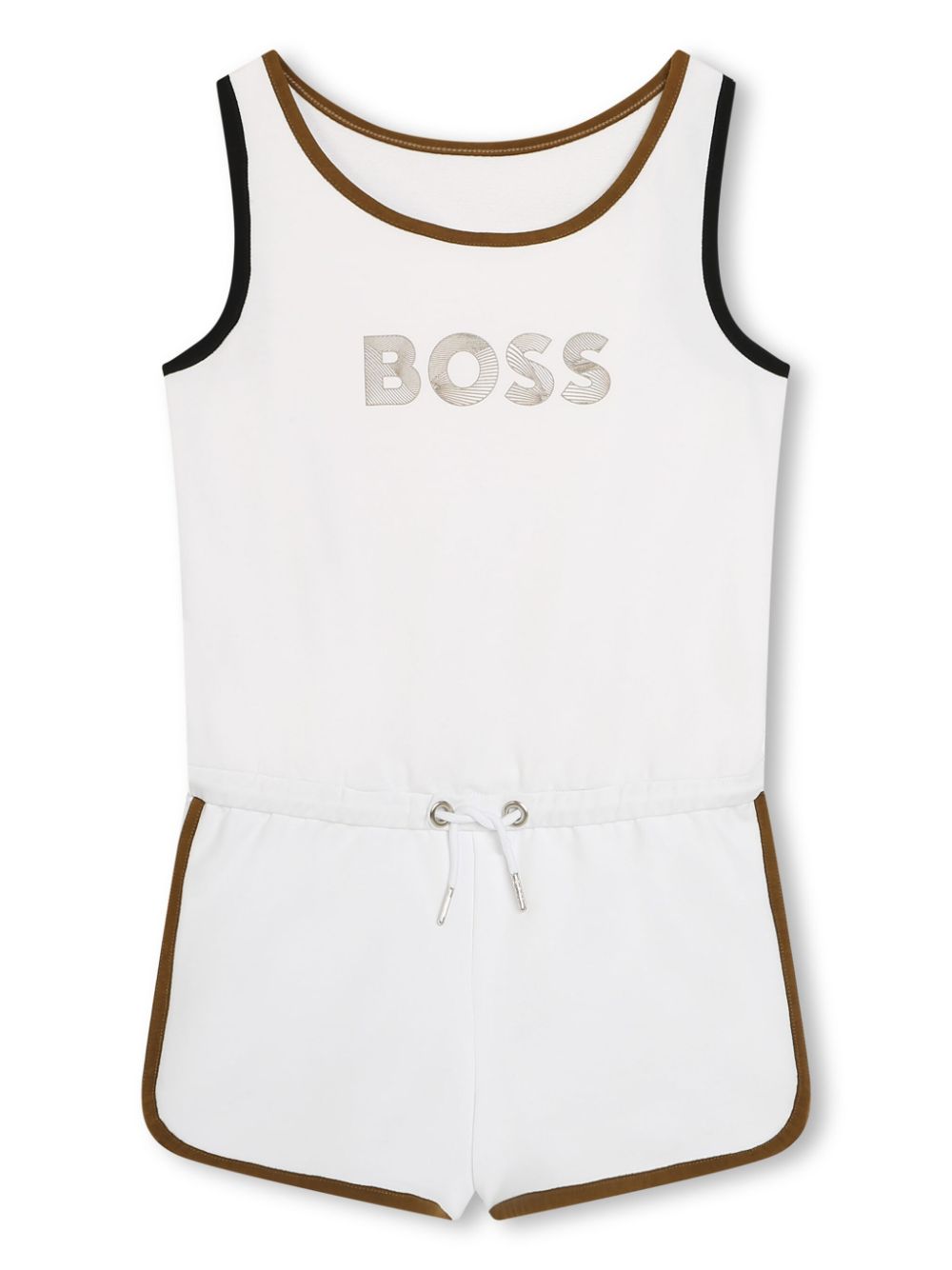 BOSS Kidswear Playsuit mit Logo-Print - Weiß von BOSS Kidswear