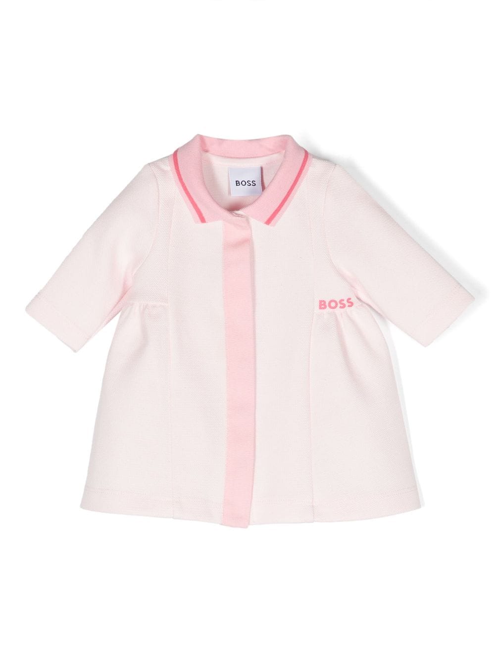 BOSS Kidswear Poloshirtkleid mit Logo-Stickerei - Rosa von BOSS Kidswear