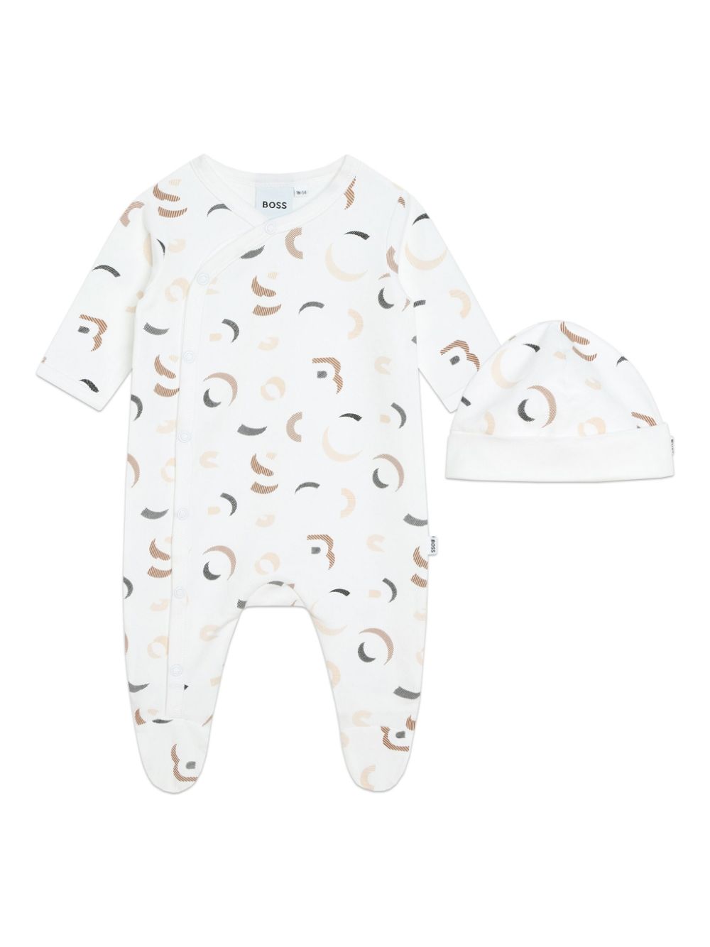 BOSS Kidswear Pyjama-Set aus Bio-Baumwolle mit Logo-Print - Weiß von BOSS Kidswear