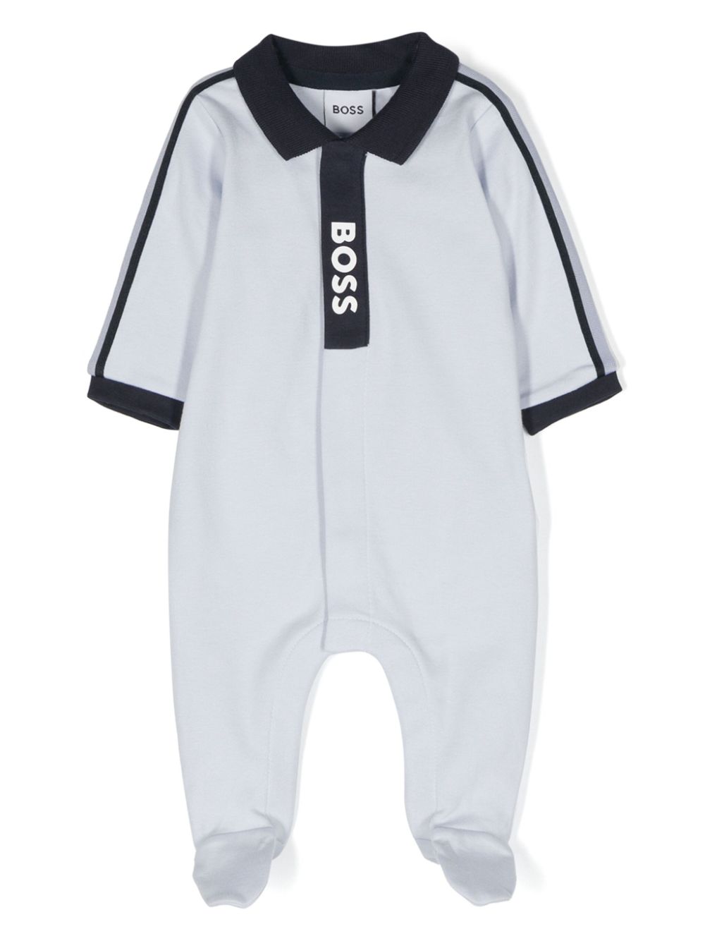 BOSS Kidswear Pyjama mit Logo-Print - Blau von BOSS Kidswear