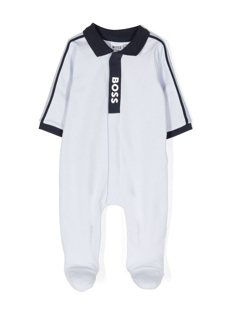 BOSS Kidswear Pyjama mit Logo-Print - Blau von BOSS Kidswear