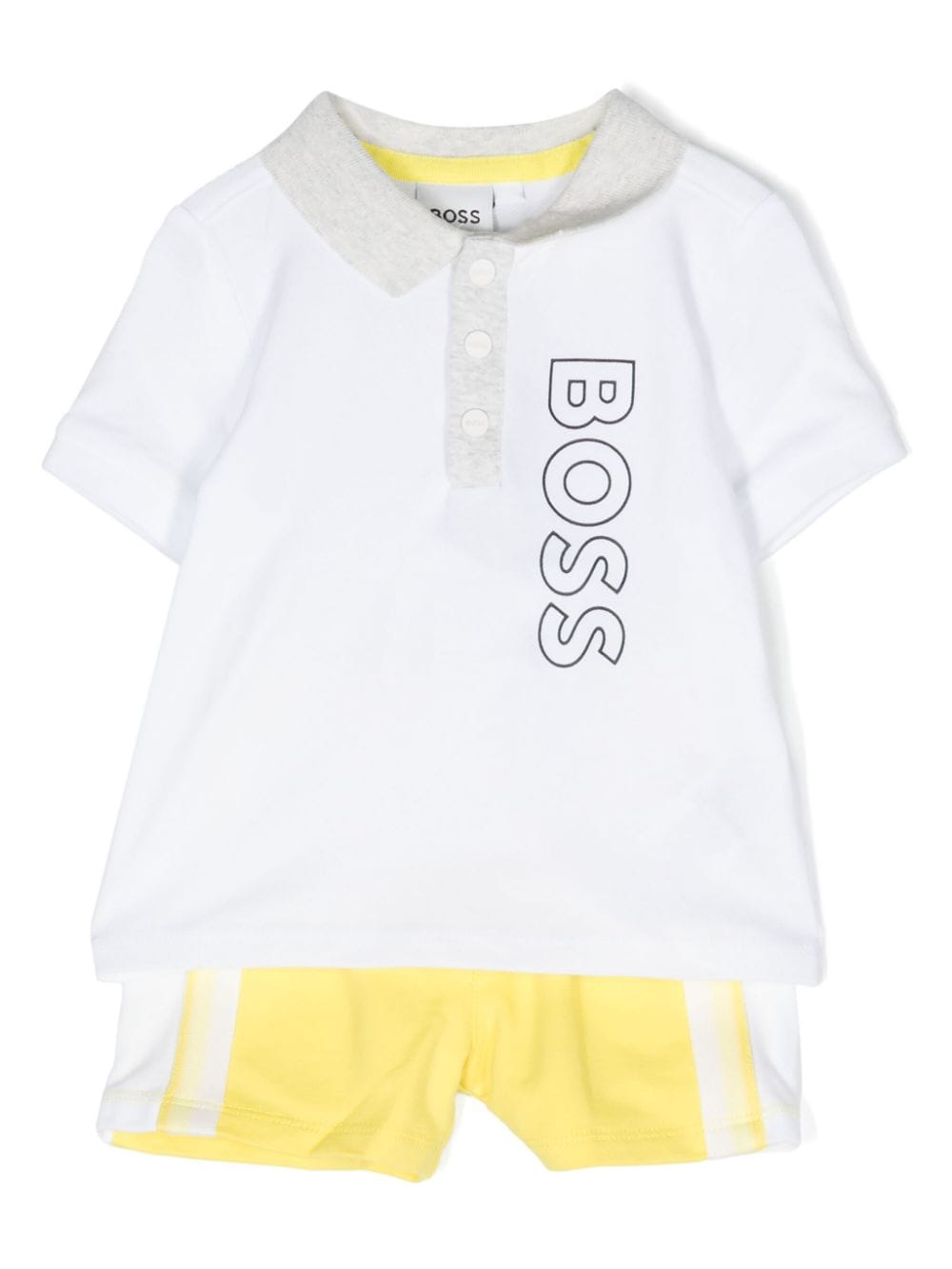 BOSS Kidswear Set aus T-Shirt und Shorts mit Logo - Weiß von BOSS Kidswear