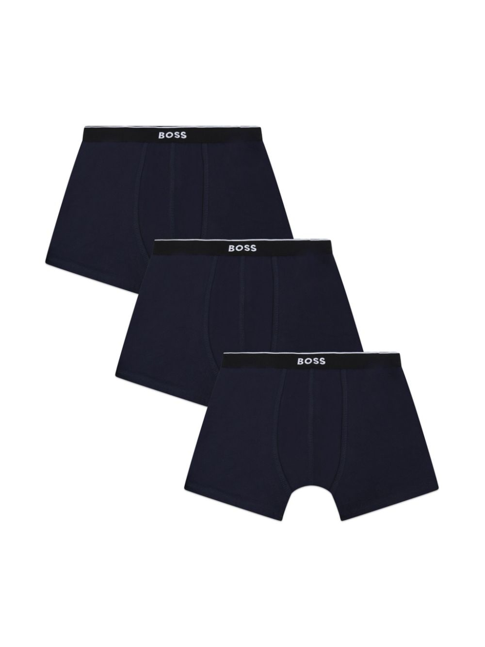 BOSS Kidswear Set aus drei Shorts mit Logo-Bund - Blau von BOSS Kidswear