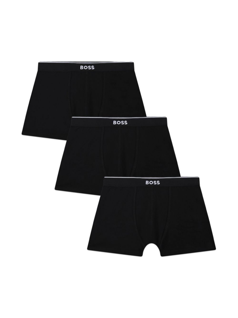 BOSS Kidswear Set aus drei Shorts mit Logo-Bund - Schwarz von BOSS Kidswear