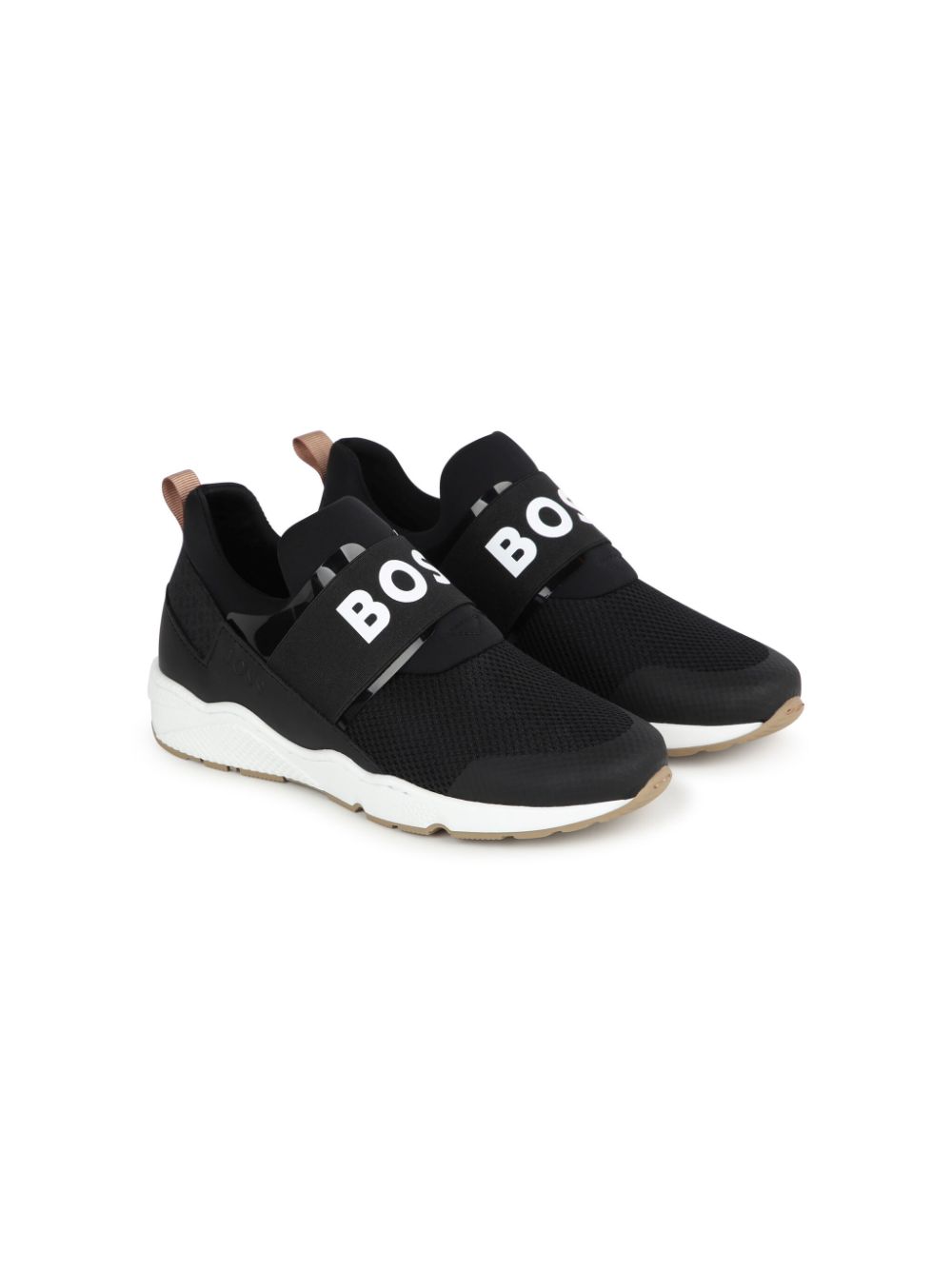 BOSS Kidswear Slip-On-Sneakers mit Logo - Schwarz von BOSS Kidswear